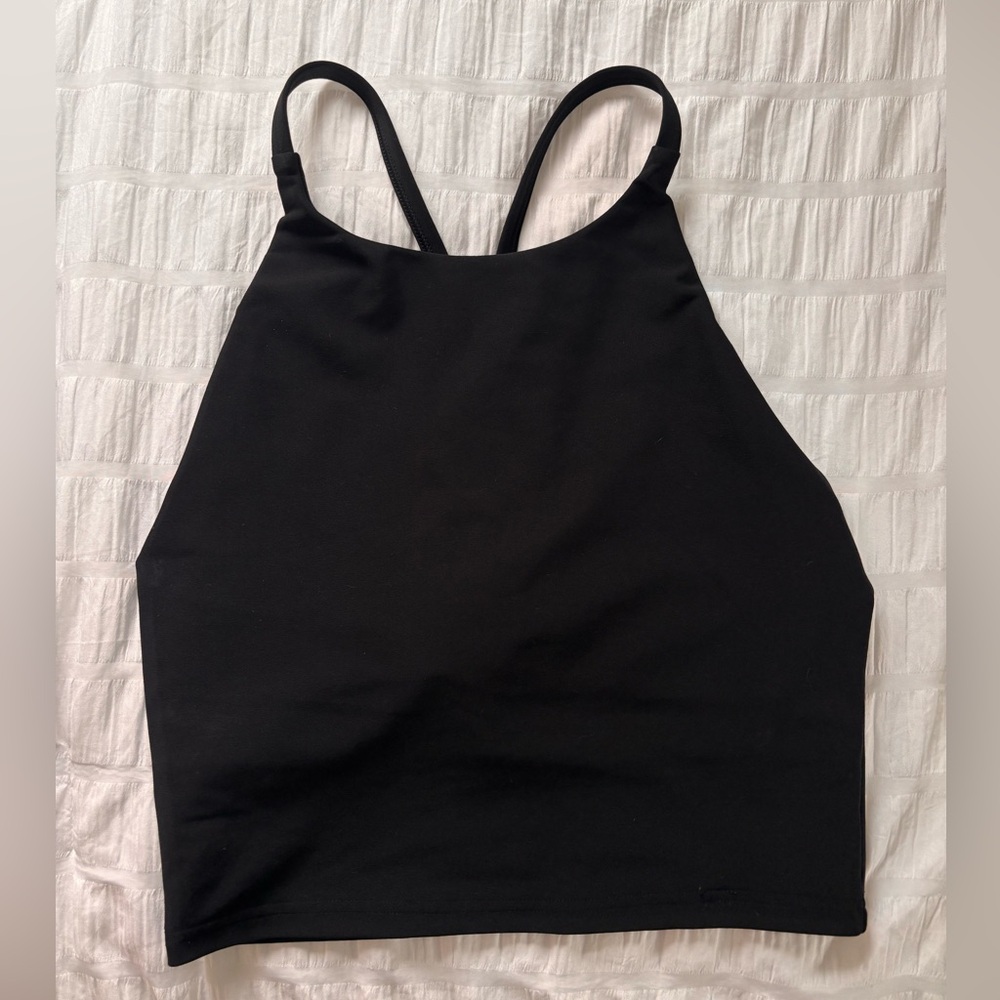 Old Navy Active Black Strappy Halter Top